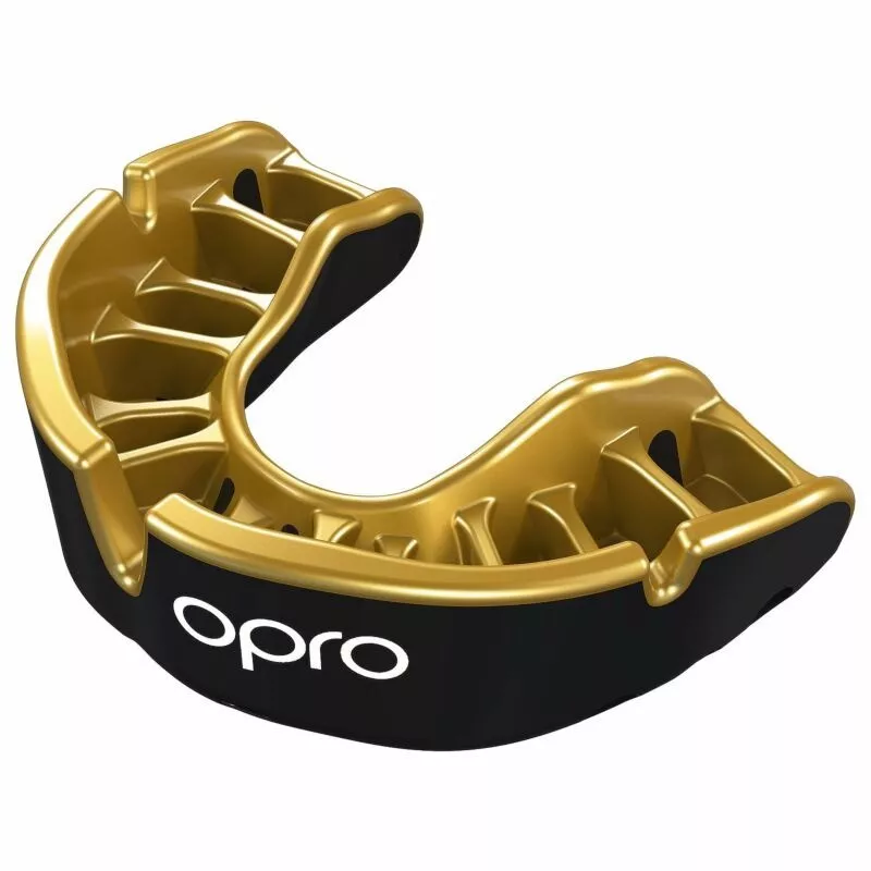 Капа OPRO Gold Black/Gold-доросла