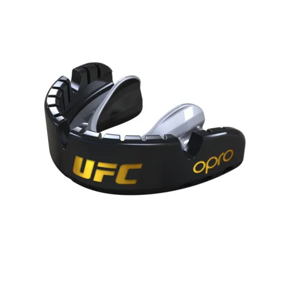 Капа для брекетів OPRO Gold Braces під брекети Blackl/Silver-доросла