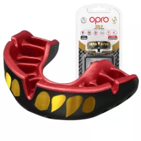 Капа OPRO Gold JAWS Black/Red-взрослая