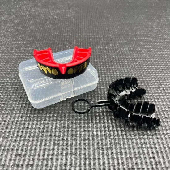 Капа OPRO Gold JAWS Black/Red-взрослая