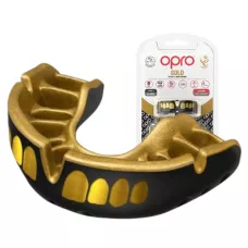 Капа OPRO Gold Grillz Black/Gold-взрослая