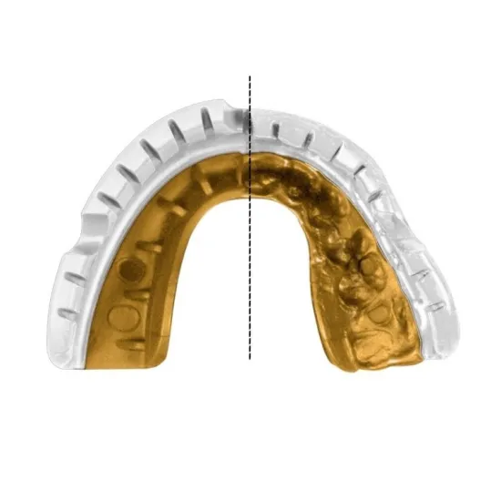 Капа для брекетов OPRO Gold Braces под брекеты White/Gold-взрослая 