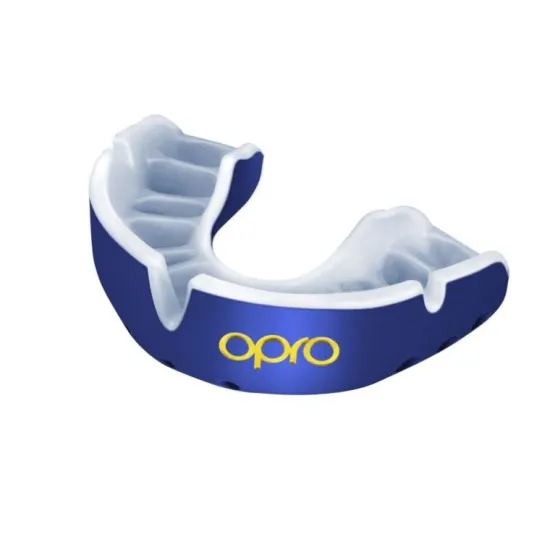 Капа OPRO Gold Blue/Pearl-доросла