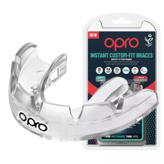 Капа для брекетов OPRO Instant Single Colour Braces Clear-взрослая 