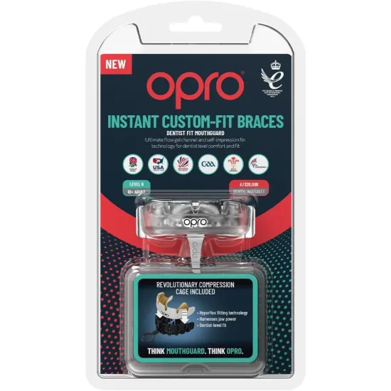 Капа для брекетов OPRO Instant Single Colour Braces Clear-взрослая 