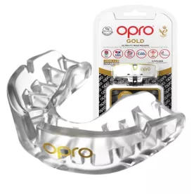 Капа OPRO Gold Clear-доросла