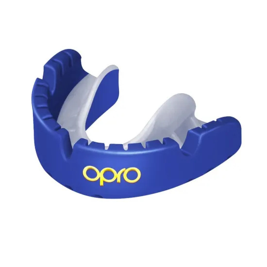 Капа для брекетів OPRO Gold Braces під брекети Dark Blue/Pearl-доросла 