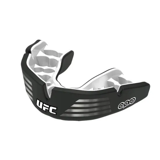 Капа OPRO Instant Custom-Fit UFC Silver/Black-взрослая
