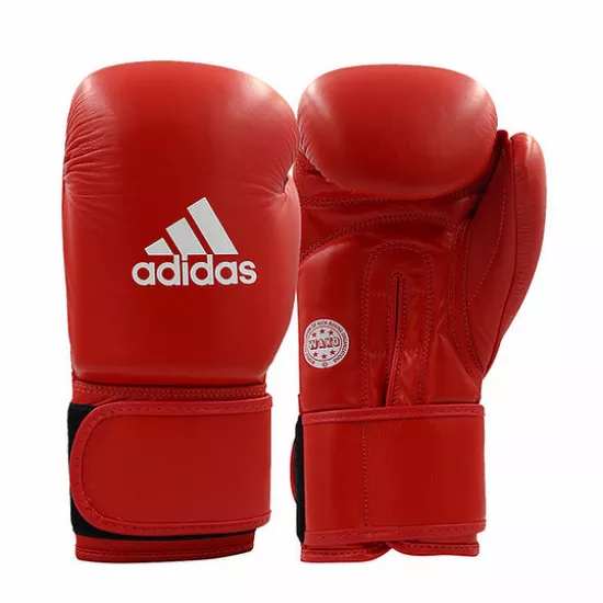 Боксерські рукавички Adidas WAKO Червоний Шкіра 10 унцій