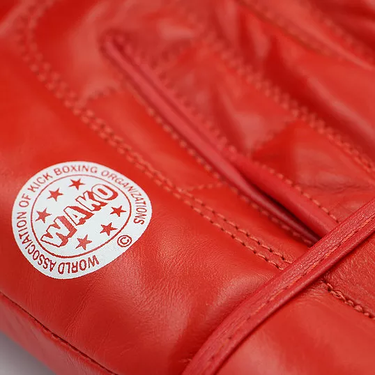 Боксерские перчатки Adidas WAKO Красный Кожа 10 унций