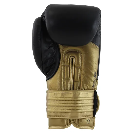 Боксерские перчатки Adidas Hybrid 300 Черный/золотой 10 унций