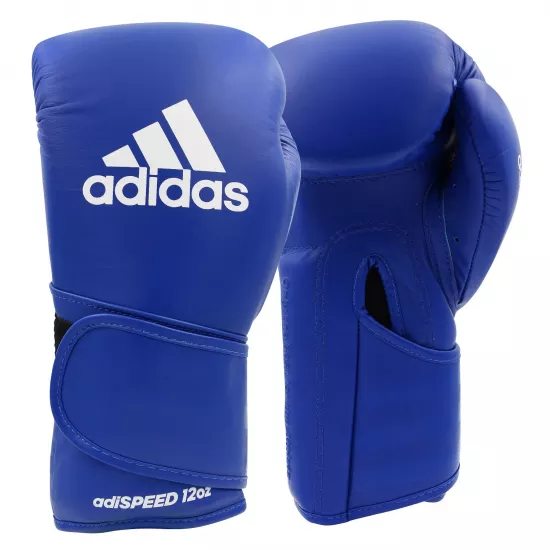 Боксерские перчатки Adidas Speed 501 Adispeed Strap up Синий 12 унций