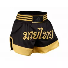 Шорты для тайского бокса Adidas Thai Boxing Short Черный/золото S