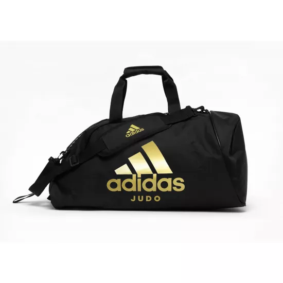Сумка-рюкзак Adidas (2 в 1) Judo Черно-золотой 62х31х31см
