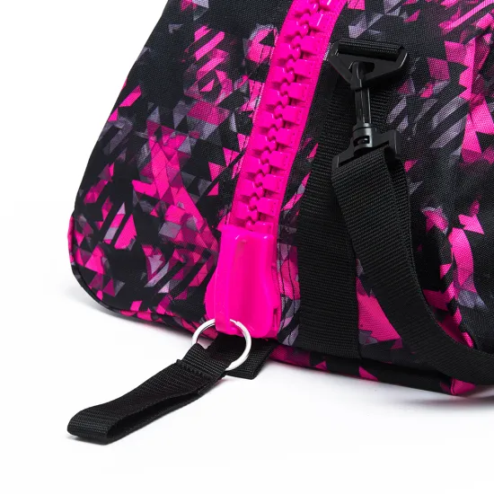 Сумка-рюкзак Adidas Judo (2 в 1) с серебряным логотипом Розовая 62х31х31см