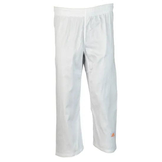Кимоно для дзюдо Adidas Club Белое с оранжевыми полосами J350PK_WB-130