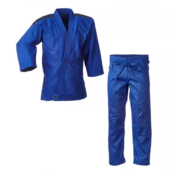Кімоно для дзюдо Adidas Club Синій/золоті смуги J350BP_WB-120