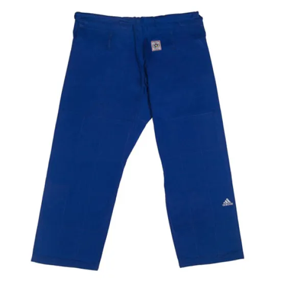 Кімоно для дзюдо Adidas Champion II з ліцензією IJF Slim Fit Синій/білі смуги J750B SF-150