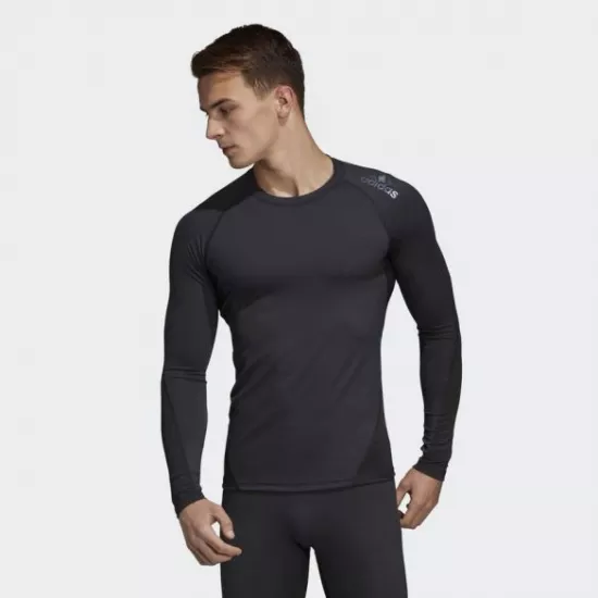 Компресійний лонгслів Adidas Alphaskin Sport Чорний M