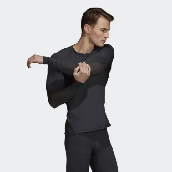 Компресійний лонгслів Adidas Alphaskin Sport Чорний M