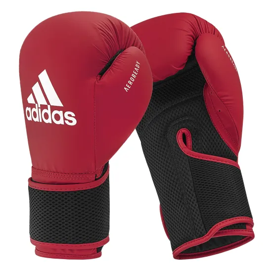 Боксерські рукавички Adidas Hybrid 25 Червоно/чорний 6 унцій