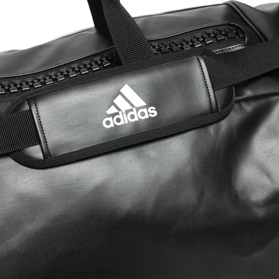 Дорожная сумка на колесах Adidas Combat Sports с белым логотипом