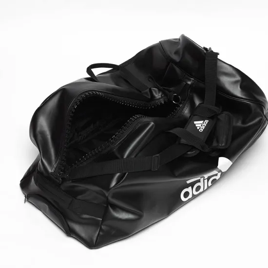 Дорожная сумка на колесах Adidas Combat Sports с белым логотипом