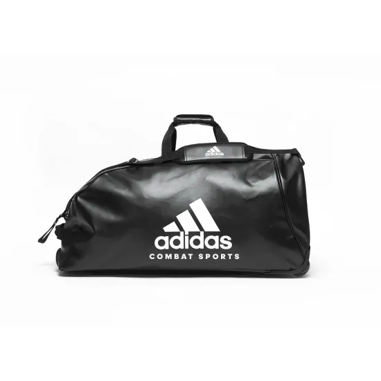 Дорожная сумка на колесах Adidas Combat Sports с белым логотипом