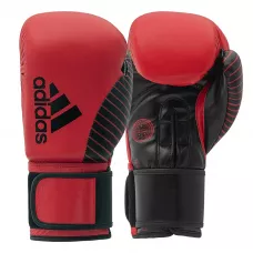 Перчатки Adidas с лицензией Wako для бокса и кикбоксинга Красно/черный 10 унций