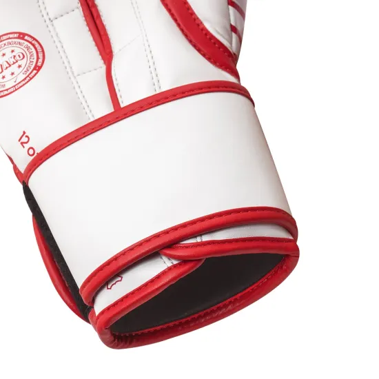 Перчатки Adidas с лицензией Wako для бокса и кикбоксинга Красно/белый 10 унций