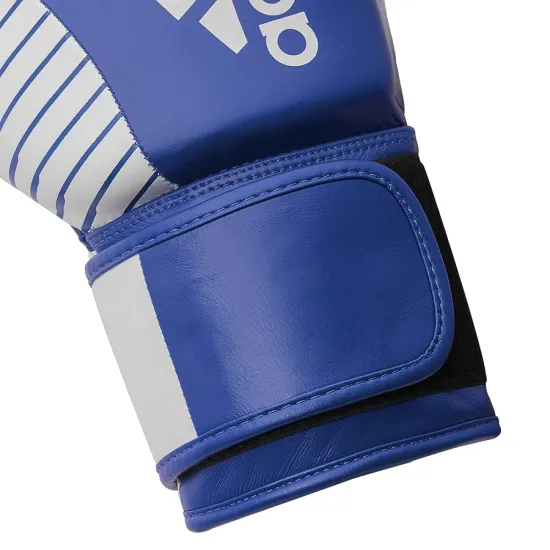 Перчатки Adidas с лицензией Wako для бокса и кикбоксинга Сине/белый 10 унций