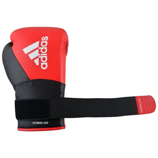 Боксерські рукавички Adidas Hybrid 250 Duo Червоно/чорні 12 унцій