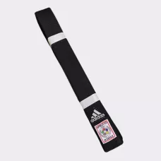 Пояс для дзюдо Adidas ELITE IJF Чорний/срібло-260