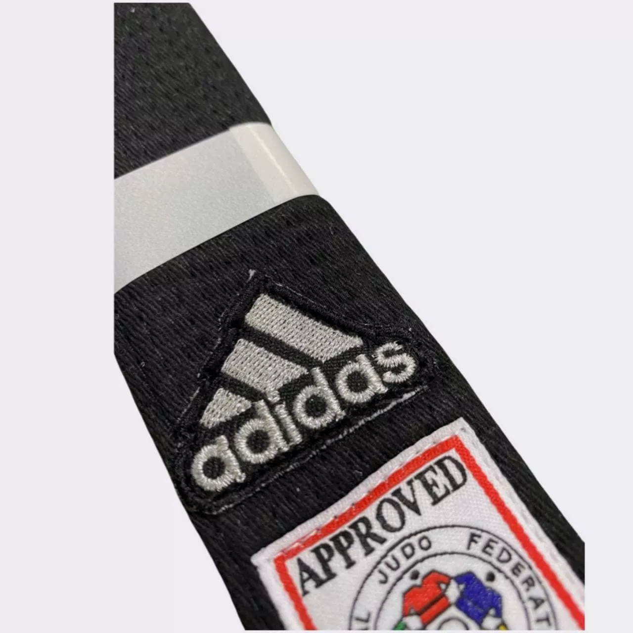 Пояс для дзюдо Adidas ELITE IJF Черный/серебро-260