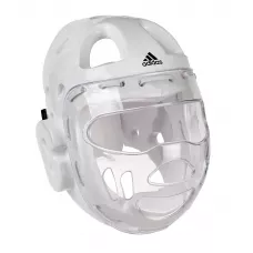 Шлем для Тхеквондо с защитной маской Adidas WTF Белый XS