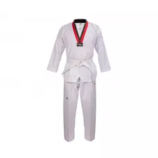 Добок для Тхеквондо Adidas ADI-START с лицензией WT с красно-черным воротом-130