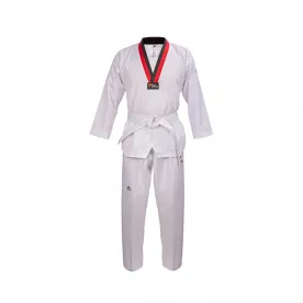 Добок для Тхеквондо Adidas ADI-START с лицензией WT с красно-черным воротом-130