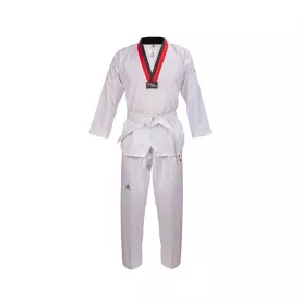 Добок для Тхеквондо Adidas ADI-START с лицензией WT с красно-черным воротом-120