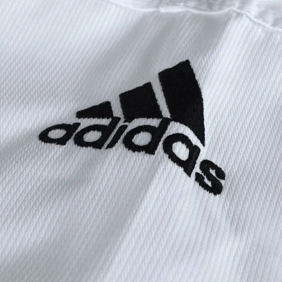 Добок для Тхеквондо Adidas ADI-CLUB с лицензией WT с красно-черным воротом-130