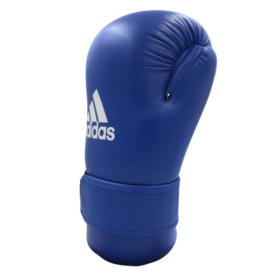 Перчатки полуконтакт Adidas Open Hand с лицензией WAKO Синий XXS