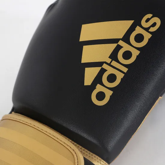 Боксерские перчатки Adidas Hybrid 100 Черно-золотой 10 унций