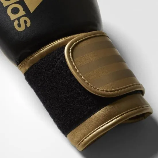 Боксерские перчатки Adidas Hybrid 100 Черно-золотой 10 унций