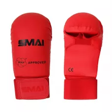 Перчатки для карате Smai с лицензией WKF Красные-XS