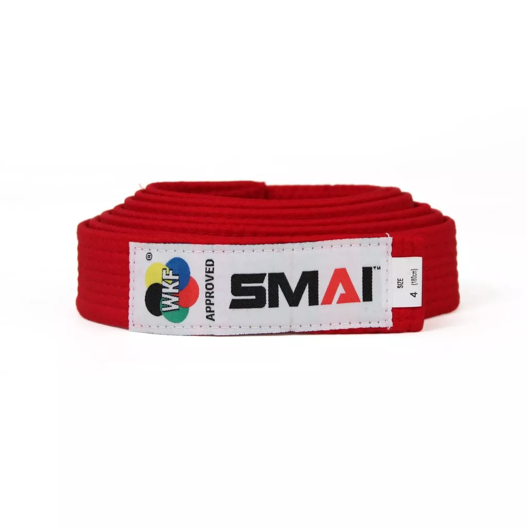 Пояс для кимоно SMAI WKF Красный-220см