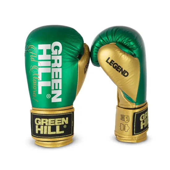 Боксерские перчатки Green Hill LEGEND PLATINUM Green-10