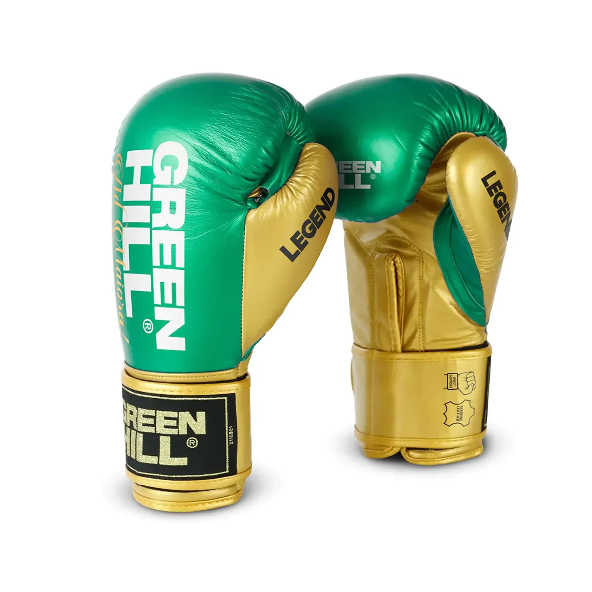 Боксерські рукавички Green Hill LEGEND PLATINUM Green-10