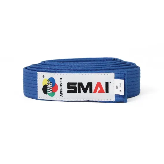 Пояс для кимоно SMAI Deluxe Version WKF Синий-240
