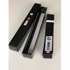 Пояс для кімоно SMAI Deluxe Version WKF Чорний-320