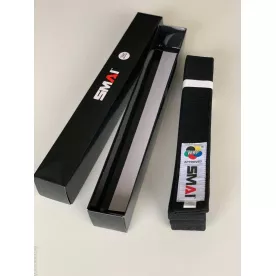 Пояс для кимоно SMAI Deluxe Version WKF Черный-240