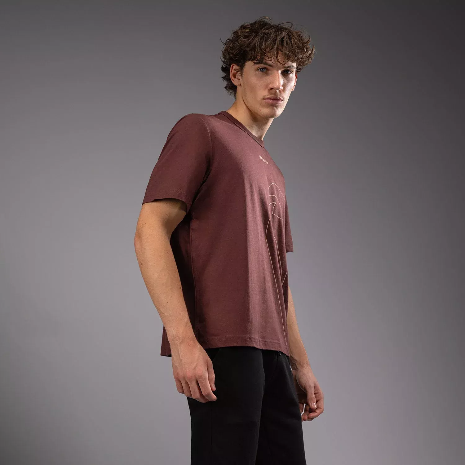 Футболка Venum Giant Connect T-Shirt Chocolate Brown-S